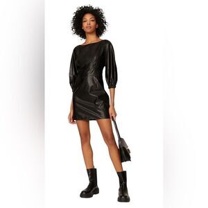 ba&sh Sae Faux Leather Dress Size Small